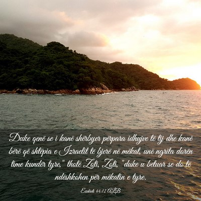 Picture 03 - Ezekieli 44:12 ALB - Duke qenë se i kanë shërbyer përpara idhujve - Bible Verse Picture