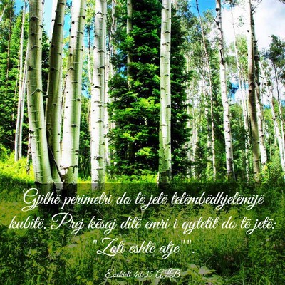 Picture 03 - Ezekieli 48:35 ALB - Gjithë perimetri do të jetë - Bible Verse Picture