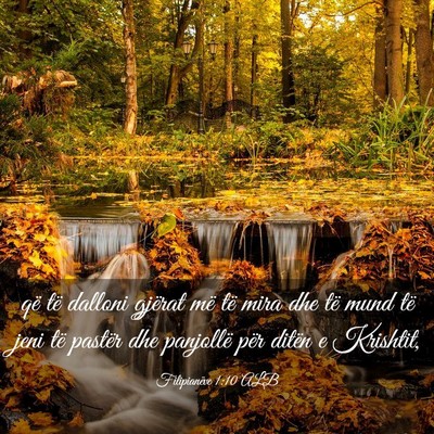 Picture 03 - Filipianëve 1:10 ALB - që të dalloni gjërat më të mira dhe të mund - Bible Verse Picture