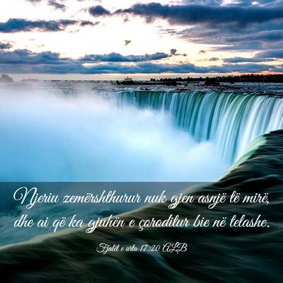 Picture 03 - Fjalët e urta 17:20 ALB - Njeriu zemërshthurur nuk gjen asnjë të mirë, - Bible Verse Picture