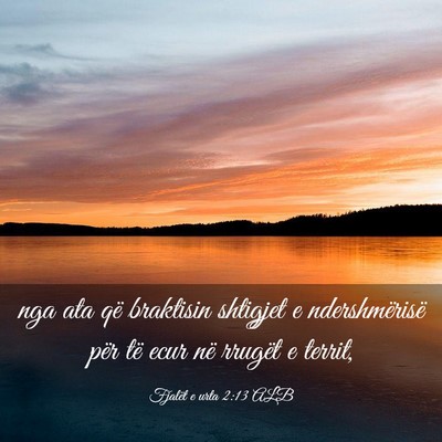 Picture 03 - Fjalët e urta 2:13 ALB - nga ata që braktisin shtigjet e ndershmërisë - Bible Verse Picture