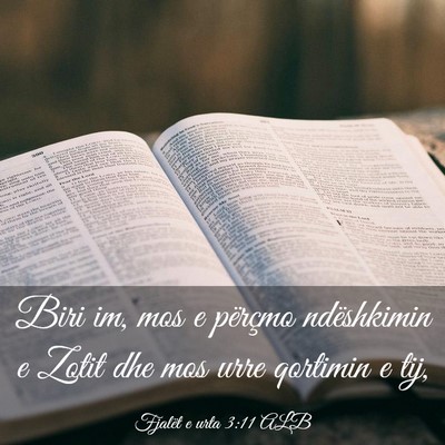 Picture 03 - Fjalët e urta 3:11 ALB - Biri im, mos e përçmo ndëshkimin e Zotit dhe - Bible Verse Picture