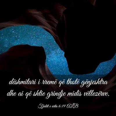 Picture 03 - Fjalët e urta 6:19 ALB - dëshmitari i rremë që thotë gënjeshtra dhe - Bible Verse Picture