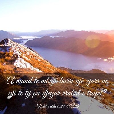 Picture 03 - Fjalët e urta 6:27 ALB - A mund të mbajë burri një zjarr në gji të - Bible Verse Picture