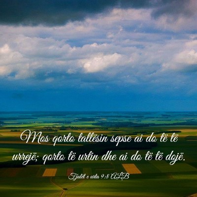 Picture 03 - Fjalët e urta 9:8 ALB - Mos qorto tallësin sepse ai do të të urrejë; - Bible Verse Picture