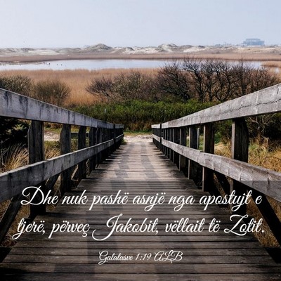 Picture 03 - Galatasve 1:19 ALB - Dhe nuk pashë asnjë nga apostujt e tjerë, - Bible Verse Picture