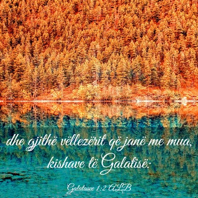 Picture 03 - Galatasve 1:2 ALB - dhe gjithë vëllezërit që janë me mua, - Bible Verse Picture