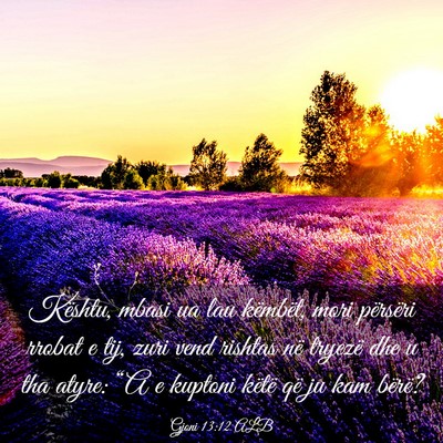 Picture 03 - Gjoni 13:12 ALB - Kështu, mbasi ua lau këmbët, mori përsëri - Bible Verse Picture