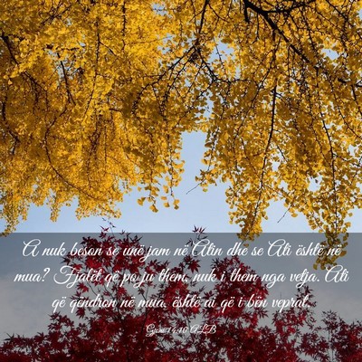 Picture 03 - Gjoni 14:10 ALB - A nuk beson se unë jam në Atin dhe se Ati - Bible Verse Picture