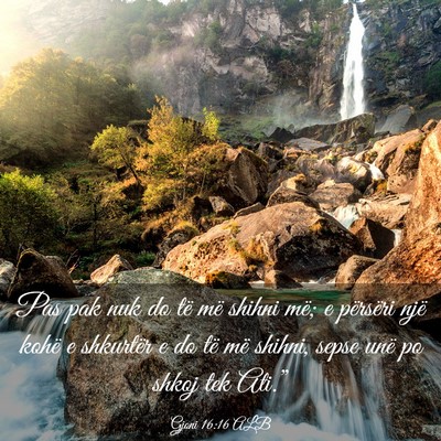 Picture 03 - Gjoni 16:16 ALB - Pas pak nuk do të më shihni më; e përsëri - Bible Verse Picture