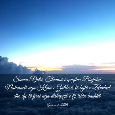 Picture 03 - Gjoni 21:2 ALB - Simon Pjetri, Thomai i quajtur Binjaku, Natanaeli - Bible Verse Picture