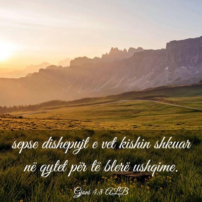 Picture 03 - Gjoni 4:8 ALB - sepse dishepujt e vet kishin shkuar në qytet - Bible Verse Picture