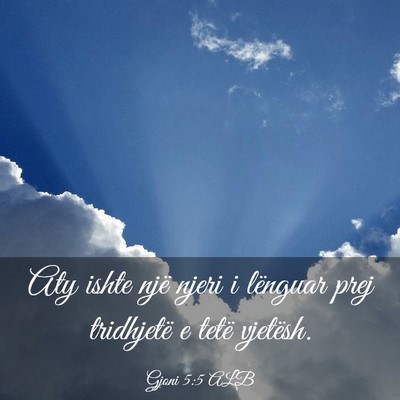 Picture 03 - Gjoni 5:5 ALB - Aty ishte një njeri i lënguar prej tridhjetë e - Bible Verse Picture