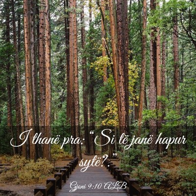 Picture 03 - Gjoni 9:10 ALB - I thanë pra: “Si të janë hapur - Bible Verse Picture