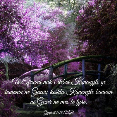 Picture 03 - Gjyqtarët 1:29 ALB - As Efraimi nuk i dëboi Kananejtë që banonin - Bible Verse Picture