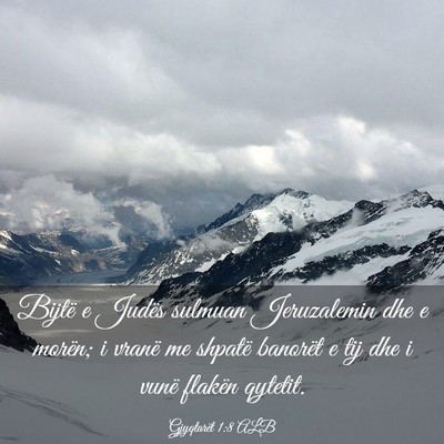 Picture 03 - Gjyqtarët 1:8 ALB - Bijtë e Judës sulmuan Jeruzalemin dhe e morën; - Bible Verse Picture