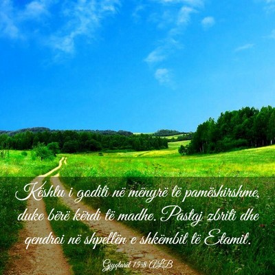 Picture 03 - Gjyqtarët 15:8 ALB - Kështu i goditi në mënyrë të pamëshirshme, - Bible Verse Picture
