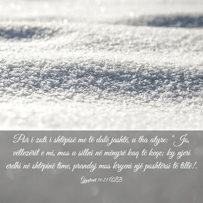 Picture 03 - Gjyqtarët 19:23 ALB - Por i zoti i shtëpisë me të dalë jashtë, u - Bible Verse Picture
