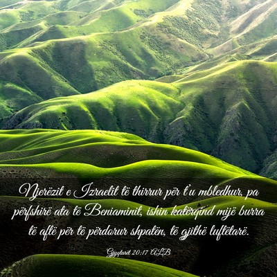 Picture 03 - Gjyqtarët 20:17 ALB - Njerëzit e Izraelit të thirrur për t’u - Bible Verse Picture