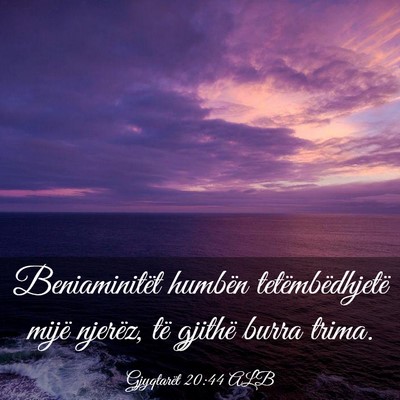 Picture 03 - Gjyqtarët 20:44 ALB - Beniaminitët humbën tetëmbëdhjetë mijë - Bible Verse Picture