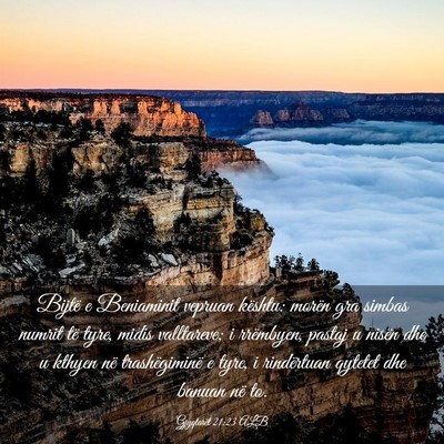 Picture 03 - Gjyqtarët 21:23 ALB - Bijtë e Beniaminit vepruan kështu: morën gra - Bible Verse Picture