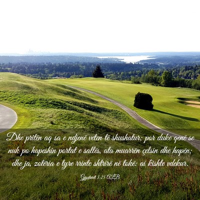 Picture 03 - Gjyqtarët 3:25 ALB - Dhe pritën aq sa e ndjenë veten të shushatur; - Bible Verse Picture