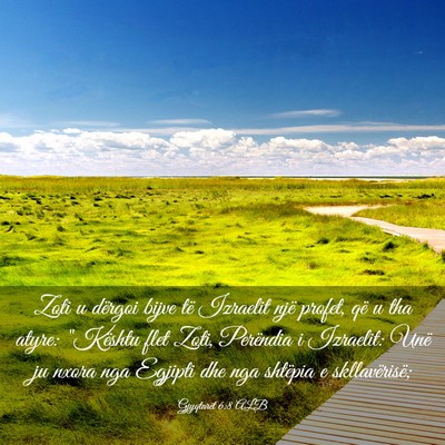 Picture 03 - Gjyqtarët 6:8 ALB - Zoti u dërgoi bijve të Izraelit një profet, - Bible Verse Picture