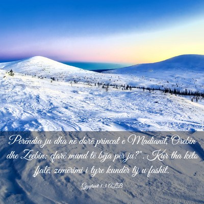 Picture 03 - Gjyqtarët 8:3 ALB - Perëndia ju dha në dorë princat e Madianit, - Bible Verse Picture