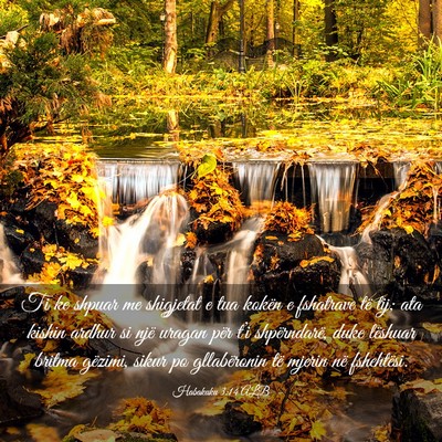 Picture 03 - Habakuku 3:14 ALB - Ti ke shpuar me shigjetat e tua kokën e - Bible Verse Picture
