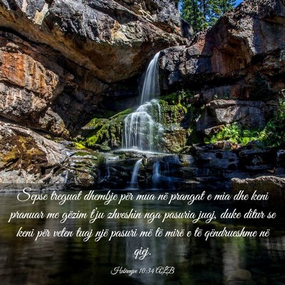 Picture 03 - Hebrenjve 10:34 ALB - Sepse treguat dhembje për mua në prangat e mia - Bible Verse Picture