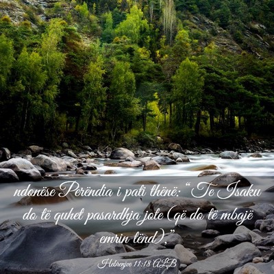 Picture 03 - Hebrenjve 11:18 ALB - ndonëse Perëndia i pati thënë: “Te Isaku do - Bible Verse Picture