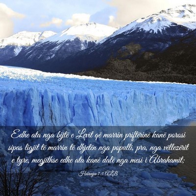 Picture 03 - Hebrenjve 7:5 ALB - Edhe ata nga bijtë e Levit që marrin - Bible Verse Picture