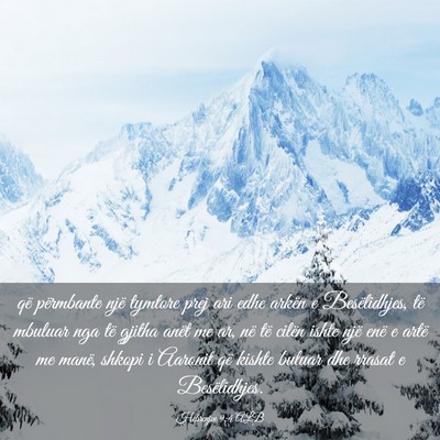 Picture 03 - Hebrenjve 9:4 ALB - që përmbante një tymtore prej ari edhe arkën - Bible Verse Picture