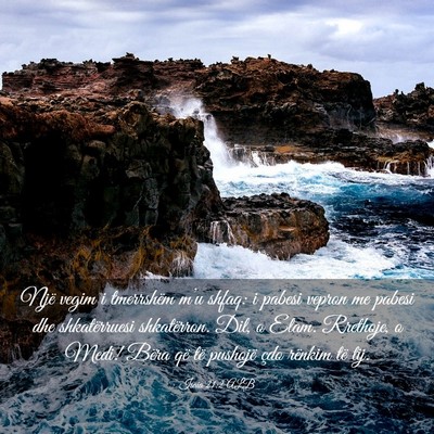 Picture 03 - Isaia 21:2 ALB - Një vegim i tmerrshëm m’u shfaq: i pabesi - Bible Verse Picture