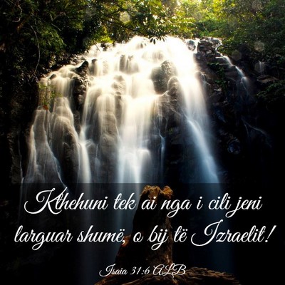 Picture 03 - Isaia 31:6 ALB - Kthehuni tek ai nga i cili jeni larguar shumë, o - Bible Verse Picture