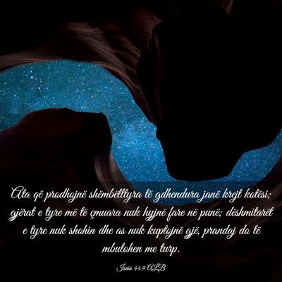 Picture 03 - Isaia 44:9 ALB - Ata që prodhojnë shëmbëlltyra të gdhendura - Bible Verse Picture