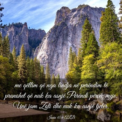Picture 03 - Isaia 45:6 ALB - me qëllim që nga lindja në perëndim të - Bible Verse Picture