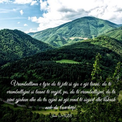 Picture 03 - Isaia 5:29 ALB - Vrumbullima e tyre do të jetë si ajo e një - Bible Verse Picture