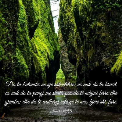 Picture 03 - Isaia 5:6 ALB - Do ta katandis në një shkretëtirë: as nuk do - Bible Verse Picture