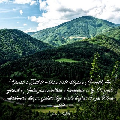 Picture 03 - Isaia 5:7 ALB - Vreshti i Zotit të ushtrive është shtëpia e - Bible Verse Picture