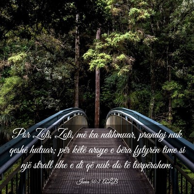 Picture 03 - Isaia 50:7 ALB - Por Zoti, Zoti, më ka ndihmuar, prandaj nuk - Bible Verse Picture