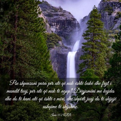 Picture 03 - Isaia 55:2 ALB - Pse shpenzoni para për atë që nuk është - Bible Verse Picture