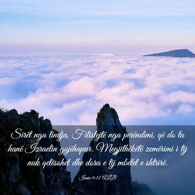 Picture 03 - Isaia 9:12 ALB - Sirët nga lindja, Filistejtë nga perëndimi, - Bible Verse Picture