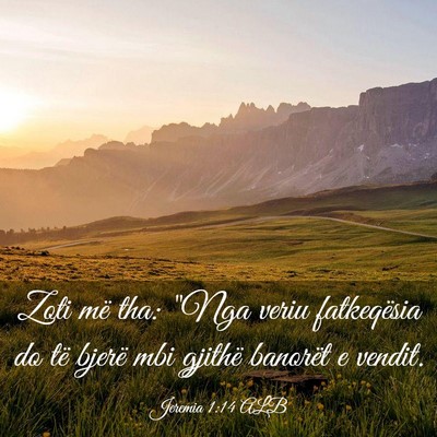 Picture 03 - Jeremia 1:14 ALB - Zoti më tha: 