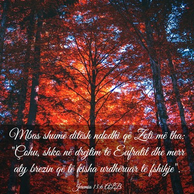 Picture 03 - Jeremia 13:6 ALB - Mbas shumë ditësh ndodhi që Zoti më tha: - Bible Verse Picture
