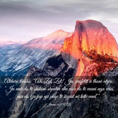 Picture 03 - Jeremia 14:13 ALB - Atëherë thashë: 