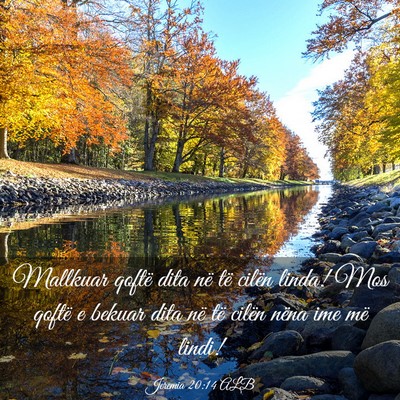 Picture 03 - Jeremia 20:14 ALB - Mallkuar qoftë dita në të cilën linda! Mos - Bible Verse Picture