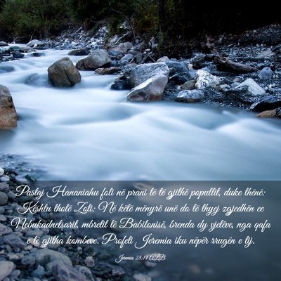 Picture 03 - Jeremia 28:11 ALB - Pastaj Hananiahu foli në prani të të gjithë - Bible Verse Picture