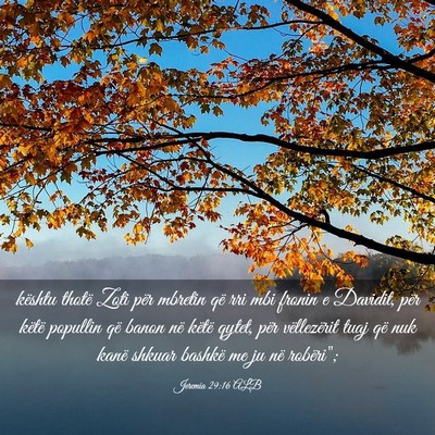 Picture 03 - Jeremia 29:16 ALB - kështu thotë Zoti për mbretin që rri mbi - Bible Verse Picture