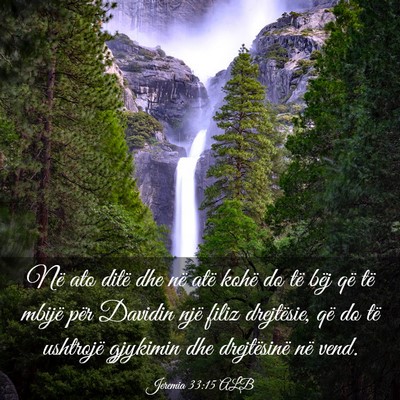 Picture 03 - Jeremia 33:15 ALB - Në ato ditë dhe në atë kohë do të bëj që - Bible Verse Picture